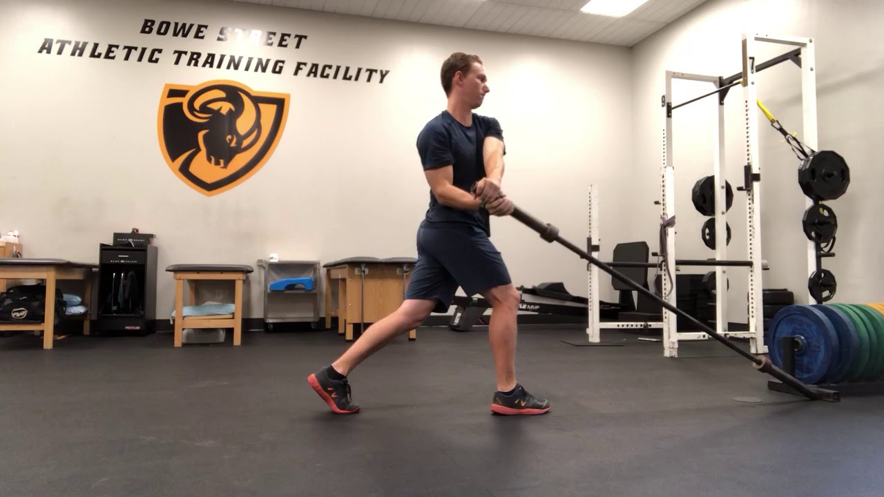 Split Stance Barbell Rotation YouTube