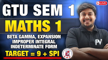 MATHS 1 🔥 LECTURE 3 🔥 GTU THE END GAME 🔥 TARGET 9+ SPI 😱 SACHINSIR 🔥