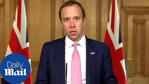 Health Secretary Matt Hancock unveils the NHS contact tracing programme