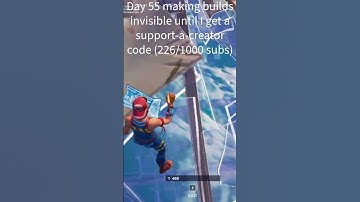 Day 55 making builds invisible until I get a support-a-creator code