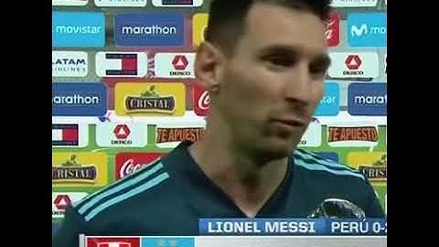 DECLARACIONES DE LEO MESSI POST PERU -ARGENTINA (0-2)
