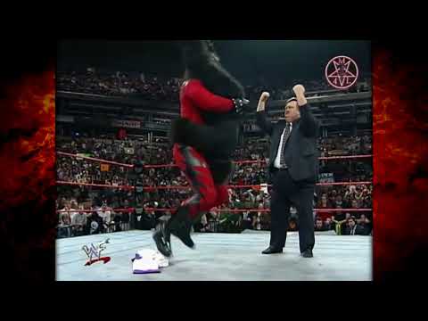 WWF RAW IS WAR March 16 1998 I Chokeslam Tombstone Gorilla Mascot