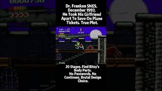 The Adventures Of Dr. Franken SNES - No Passwords No Continues And 20 Stages Of Finding Body Parts
