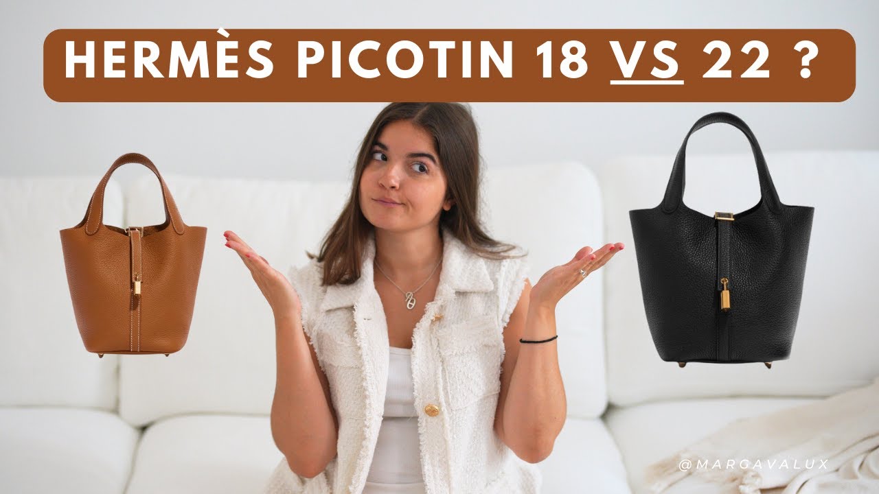 HERMES Picotin Look 22 カーフスキン ハンドバッグ【ランク:A】 Hermès Picotin 18 VS 22 : The one you should buy ! My honest