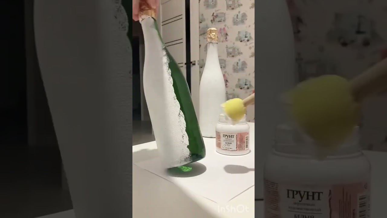 Как покрасить Свадебное шампанское