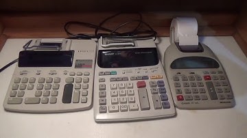 Going Over Three Newly Acquired Printing Calculators: a Texas Instruments, a Sharp, and a Casio!