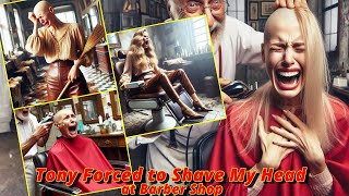 Haircut Stories - Tony Forced to Shave My Head at Barber Shop : headshave buzz cut bald