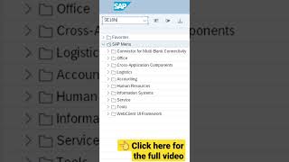 Sap Gui Intro Use The Command Box