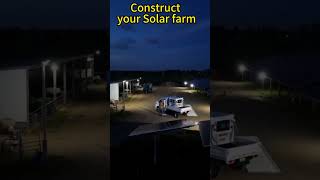 Construct your solar farm with our 208KWH mobile power station,power anywhere!  #chargingstation