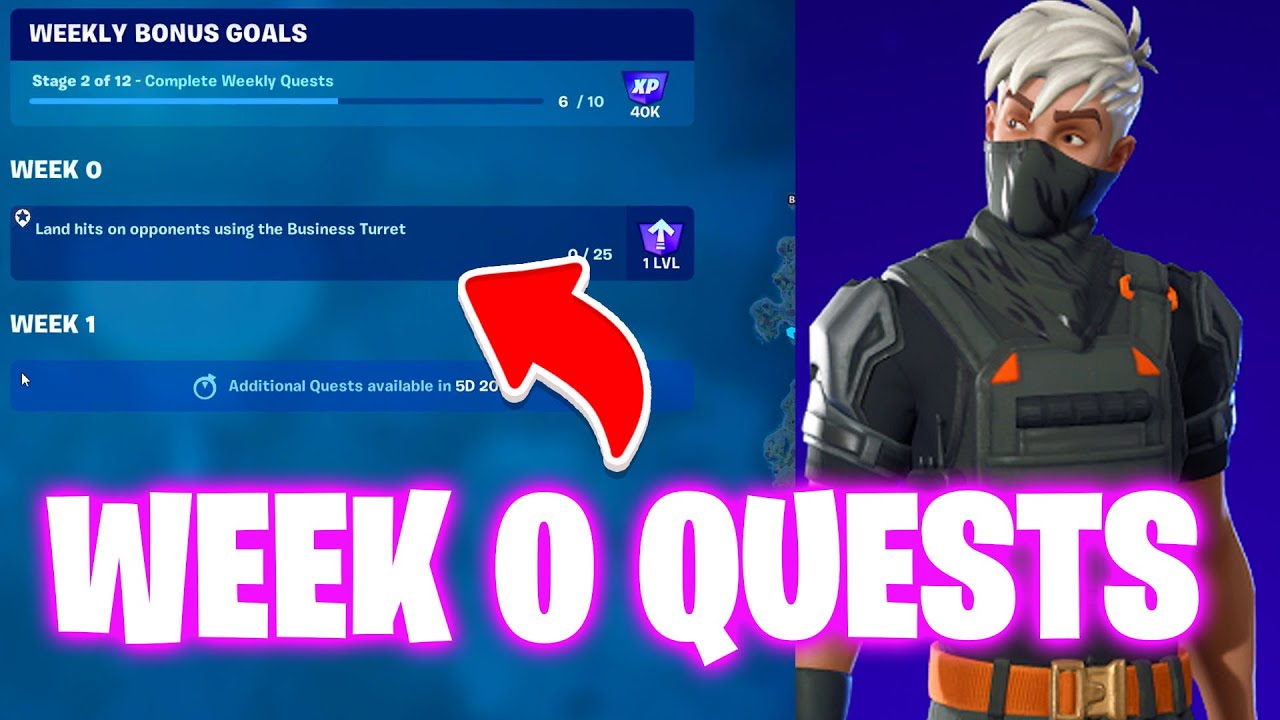 Как выполнить задания 0-й недели в Fortnite — все испытания 0-й недели Fortnite, глава 4, сезон 4