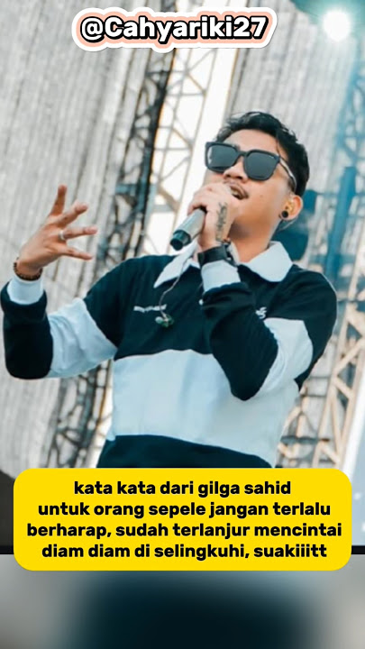 Kata kata gilga sahid untuk orang sepele #nemen #nemu #gilgasahid #gildcoustic #happyasmara