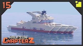 Halfsun SMP (Ep15) - Building a Yacht and Breaking Bedrock!! (Minecraft 1.16.2 2021)