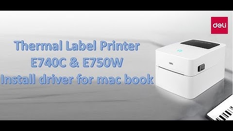 E750W install driver for macbook