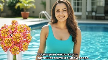 Lantana Macro Bliss | Evening Dew Drops in Courtyard Garden  | 4k Video