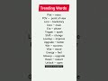 trending english words #vocabulary #synonyms #spokenenglish #learnenglish #shorts