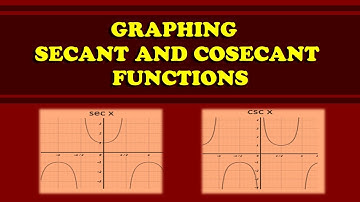 GRAPHING SECANT AND COSECANT FUNCTIONS
