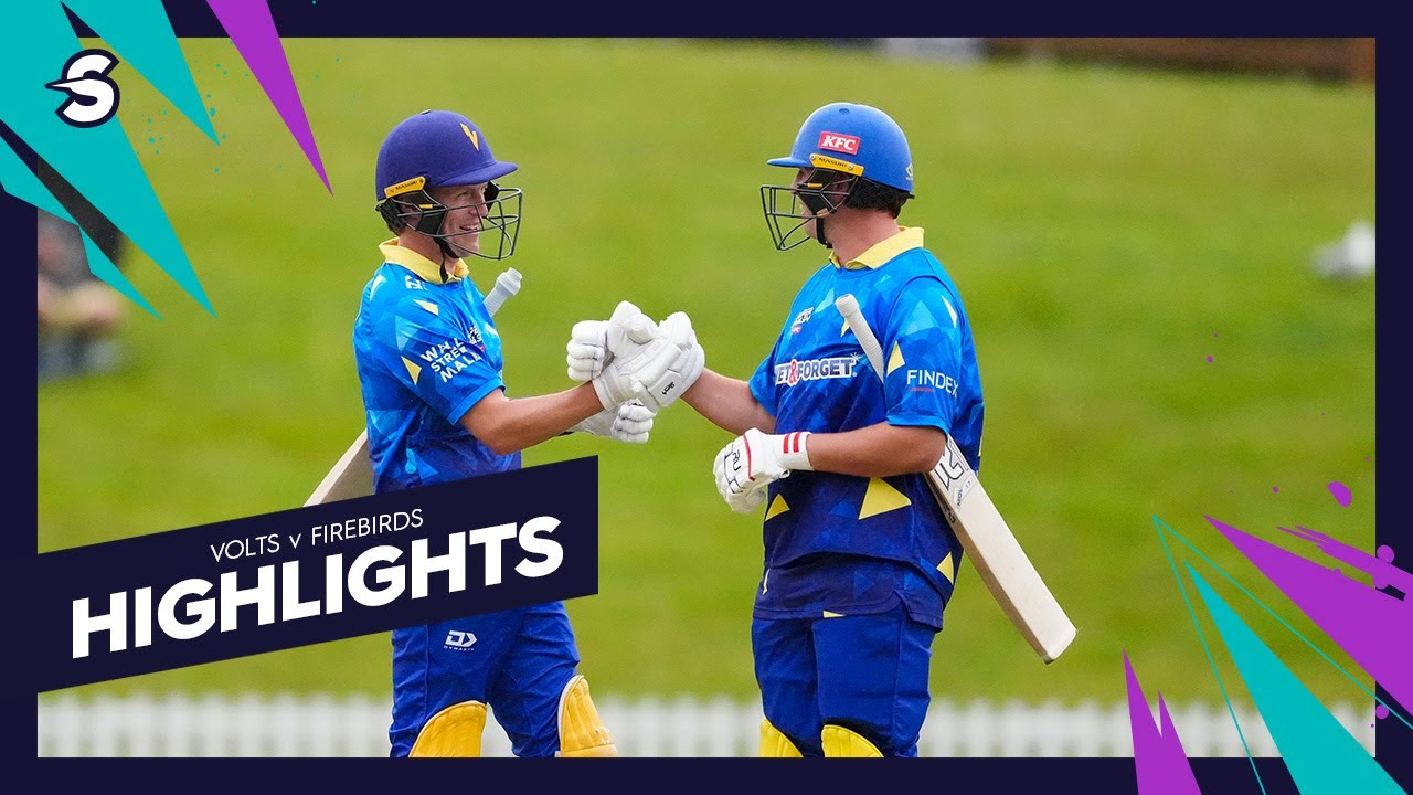 Volts hold their nerve! Volts V Firebirds - Super Smash 2025/26 Highlights