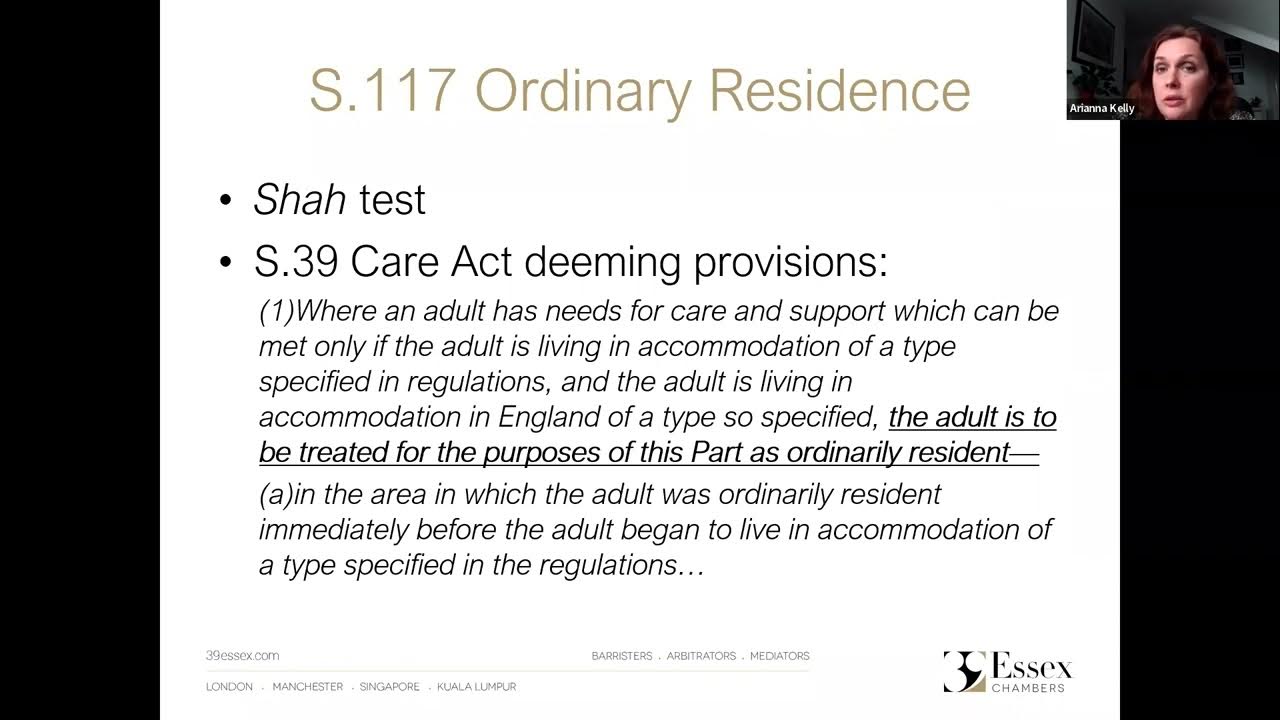 The Worcestershire Ordinary Residence Decision what next? YouTube