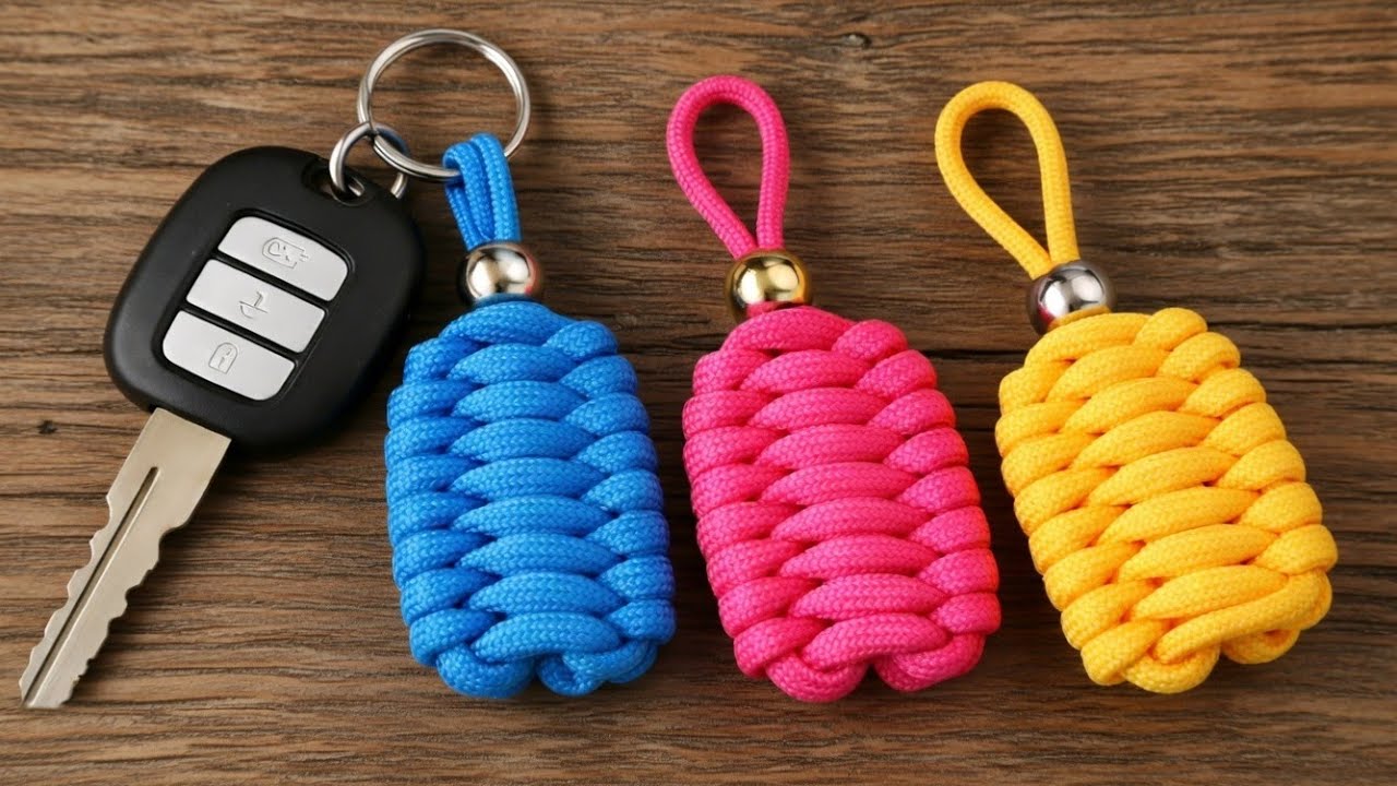 Nobody Believes This Keychain Is Made From Rope! DIY - YouTube