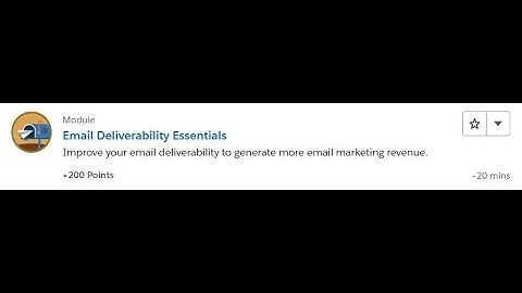 Email Deliverability Essentials [Salesforce Trailhead Answers]