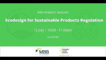 Ecodesign for Sustainable Products Regulation │Info Session