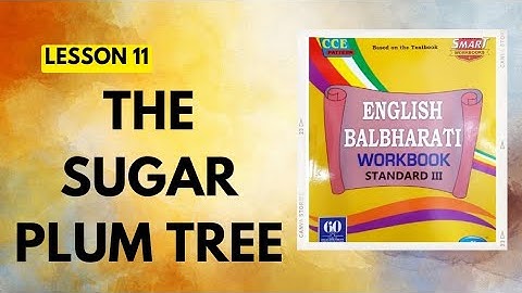 Std 3|Lesson 11|The Sugar Plum Tree|English Balbharati Workbook Question Answers|