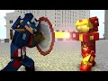 Ironman vs captain america  craftronix minecraft animation