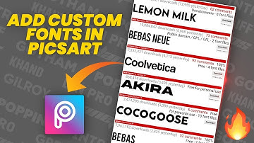 How to Add Custom Fonts in Picsart | How to Add Fonts in Picsart | Picsart Custom Fonts