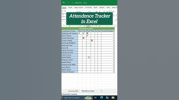 Make Attendance Tracker in Excel #attendancesheet #excel #microsoftexcel