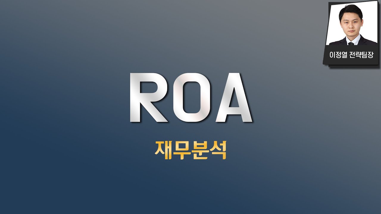 ROA 총자산이익률