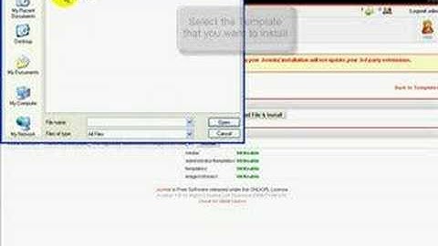 Joomla Made Easy - How to instal a Template in  Joomla