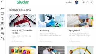How to Use the Discussion Rooms on Slydyr -The Social Networking Platform for the Medical Laboratory screenshot 3