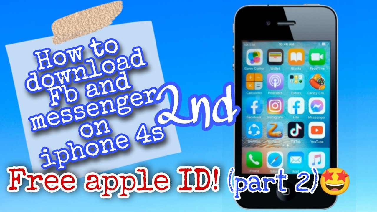 Part 2 | Free Apple Id For Iphone 4s - YouTube