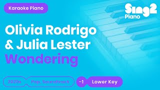 Video-Miniaturansicht von „Wondering - Olivia Rodrigo, Julia Lester | HSMTMTS (Lower Key) Piano Karaoke“