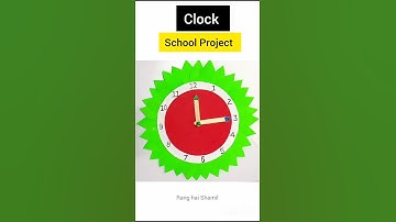 DIY Cardboard Clock ⏱️|Paper Clock | School Project #shorts #papercraft
