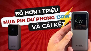 Review Pin dự phòng UGREEN HƠN 1 TRIỆU có MÀN HÌNH: QUÁ ĐẸP, lại còn sạc 130W!!!