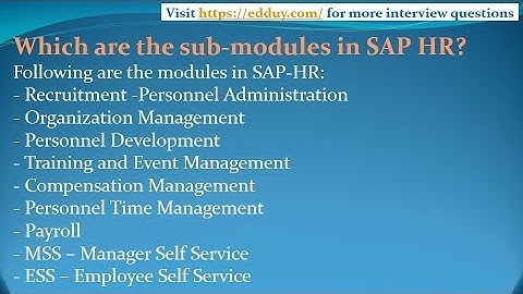 SAP HR Interview Questions and Answers for freshers and experienced– Part 2