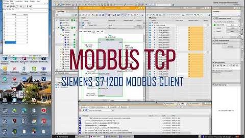 Siemens S7 1200 ModBus TCP Communication  ( Modbus Client )