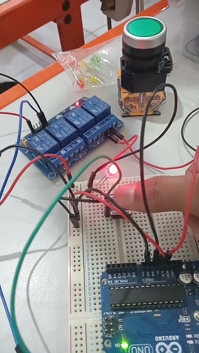 Menggunakan Relay + Push Button #elektronik #relay #arduino - YouTube