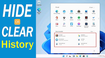 How to hide recent open files in windows 11