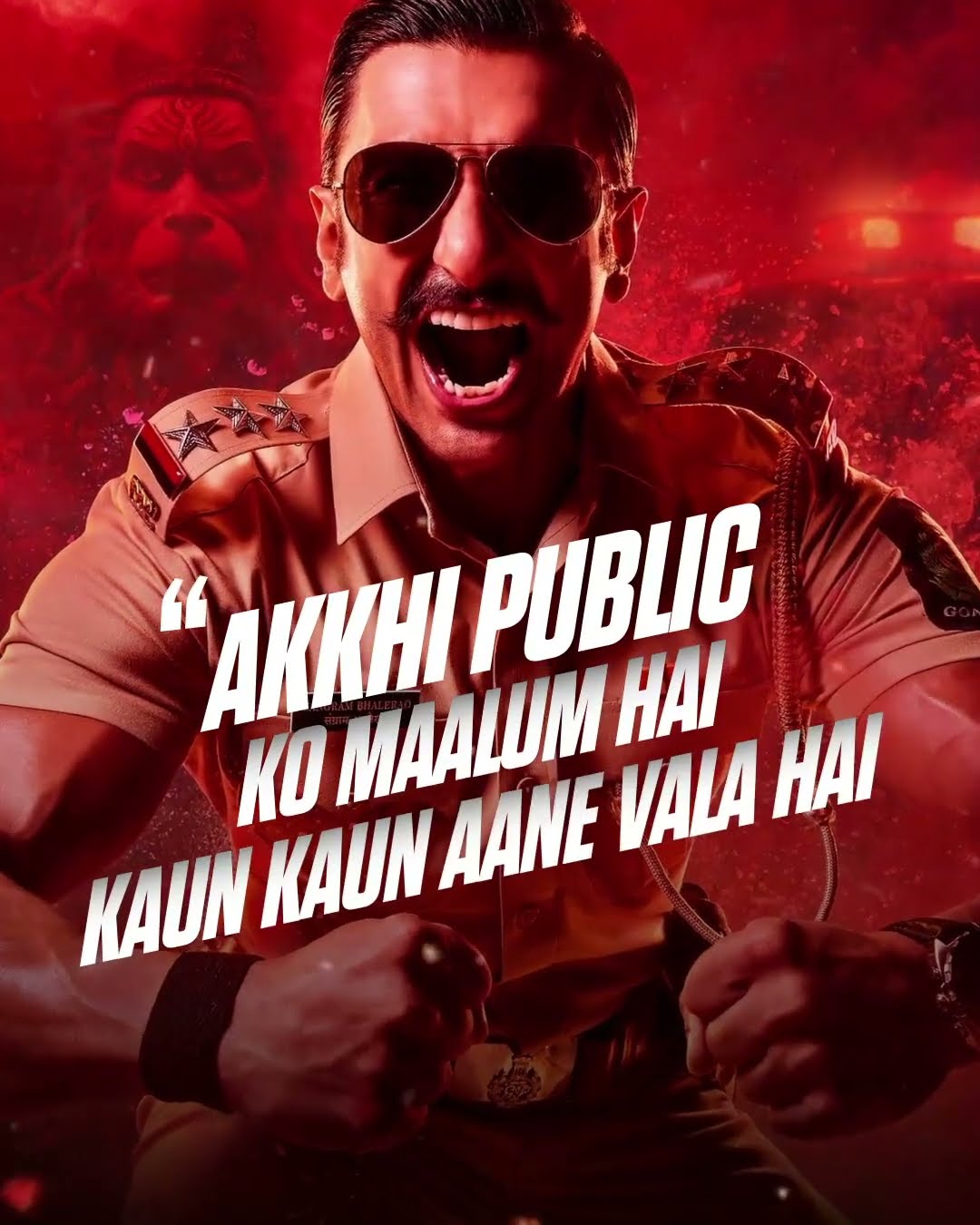 Dhyaan se suno, this storm comes without the calm ?️#SinghamAgain in Cinemas on 1st Nov.