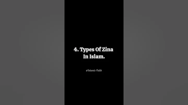 Zina Types In Islam... #shorts #youtubeshorts