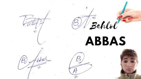 Behlol Abbas signature style#name signature with arooj