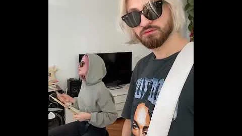 Женя Мильковский и Алина Олешева - Семейный Джем 💞🐒🐒🎸🥁