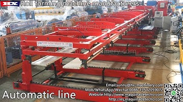 Auto roll forming machine manufacturers metal roll former