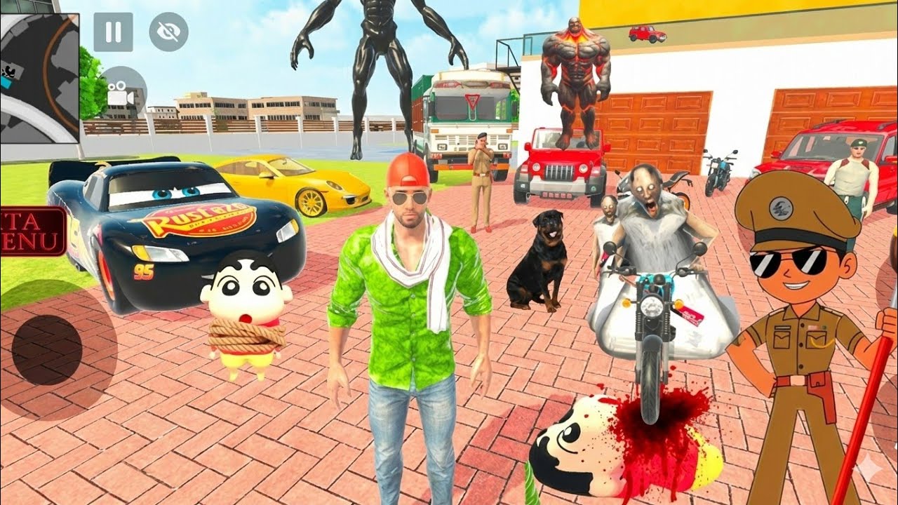Shin-chan ko Kidnap Kar Liya Gangstar Na😱 Indian Theft Auto Simulator💥🥳