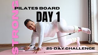 25 DAY PILATES BOARD CHALLENGE | DAY 1 - beginner challenge | summer weight loss & strength