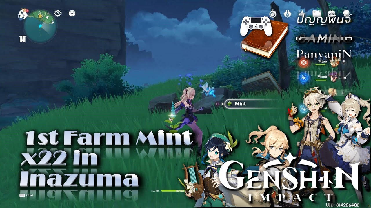 1st Farm Mint x22 in Inazuma Genshin Impact เก็นชินอิมแพกต์ YouTube