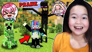 MOMON dan ATUN PRANK @WindiaNata JADI MONSTER di MINECRAFT ft @BANGJBLO@BANGJBLOX