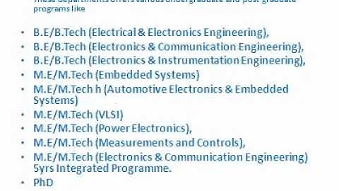 About Vel Tech B.E (ECE, EEE & EIE) Highlights